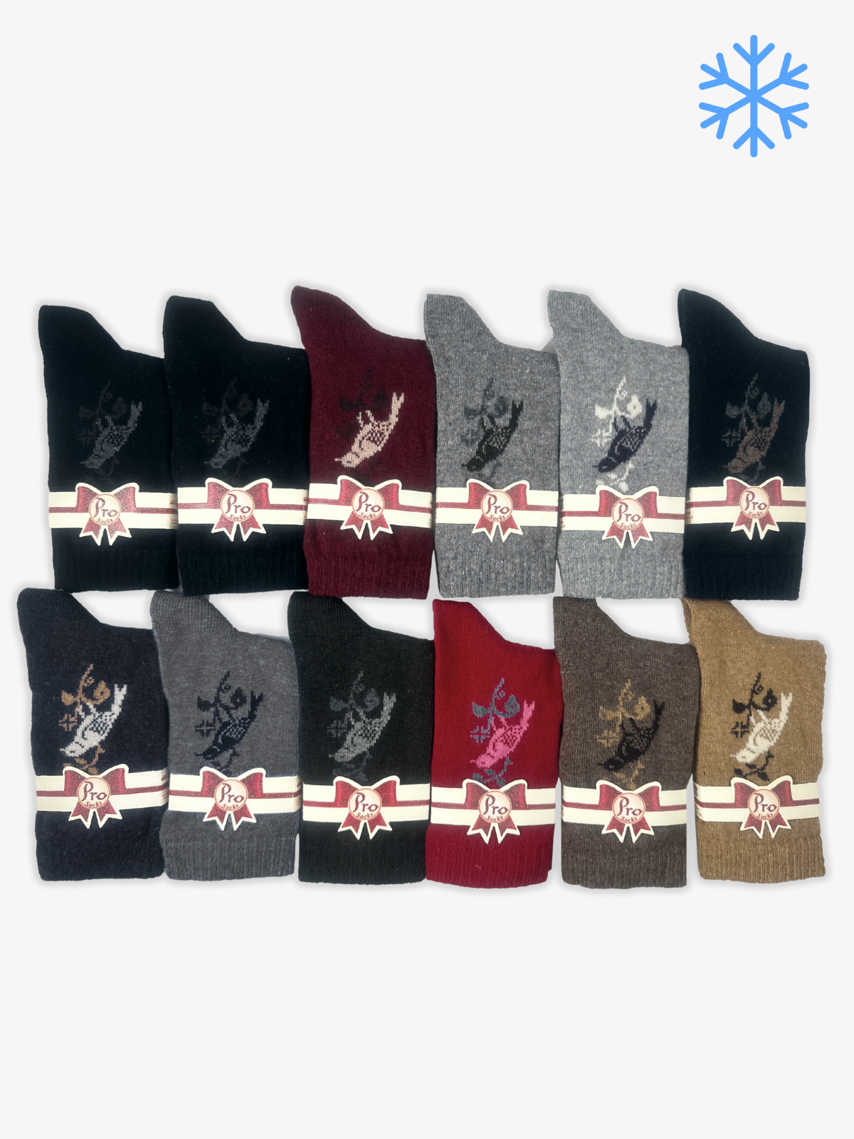 Jakarda Lamswool Kışlık Soket Rahat Kadın 12li Çorap