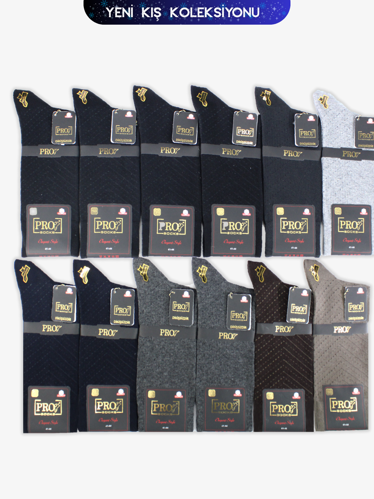 Luxsor Compact Pamuk Kışlık Soket Rahat  Erkek 12li Çorap
