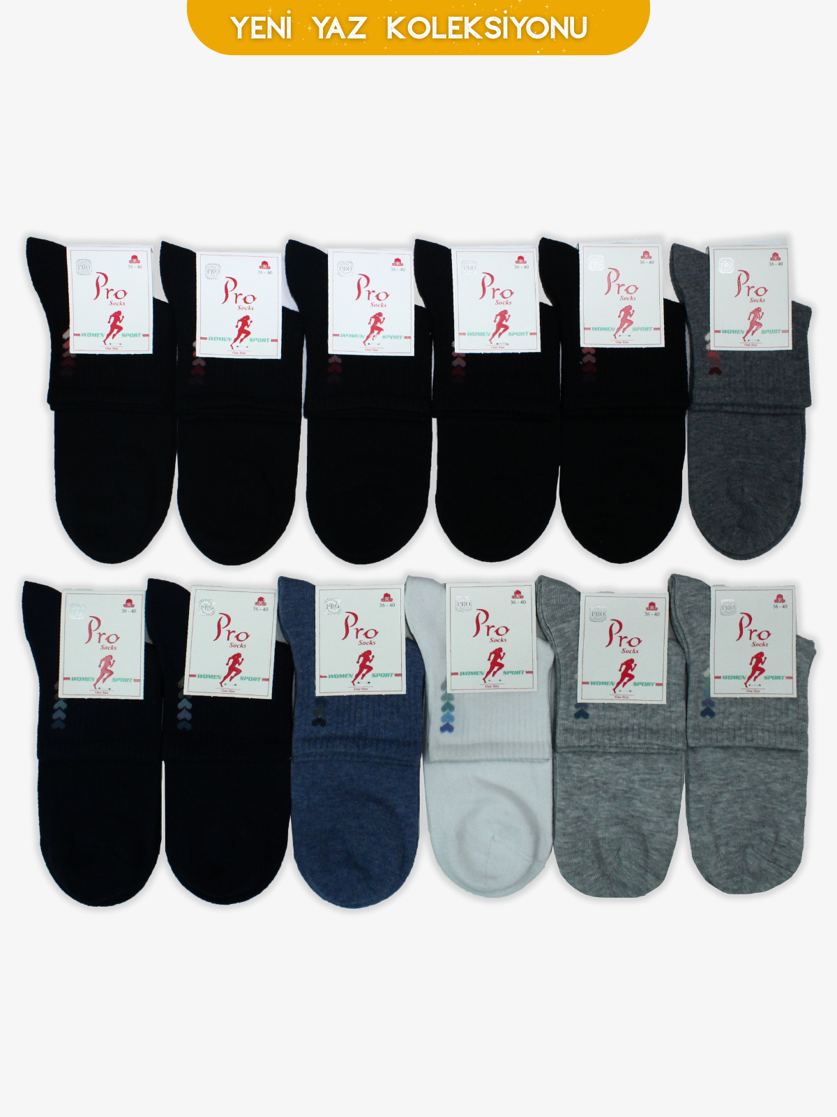 Sprıng Active Sport Patik Kadın 12li Çorap