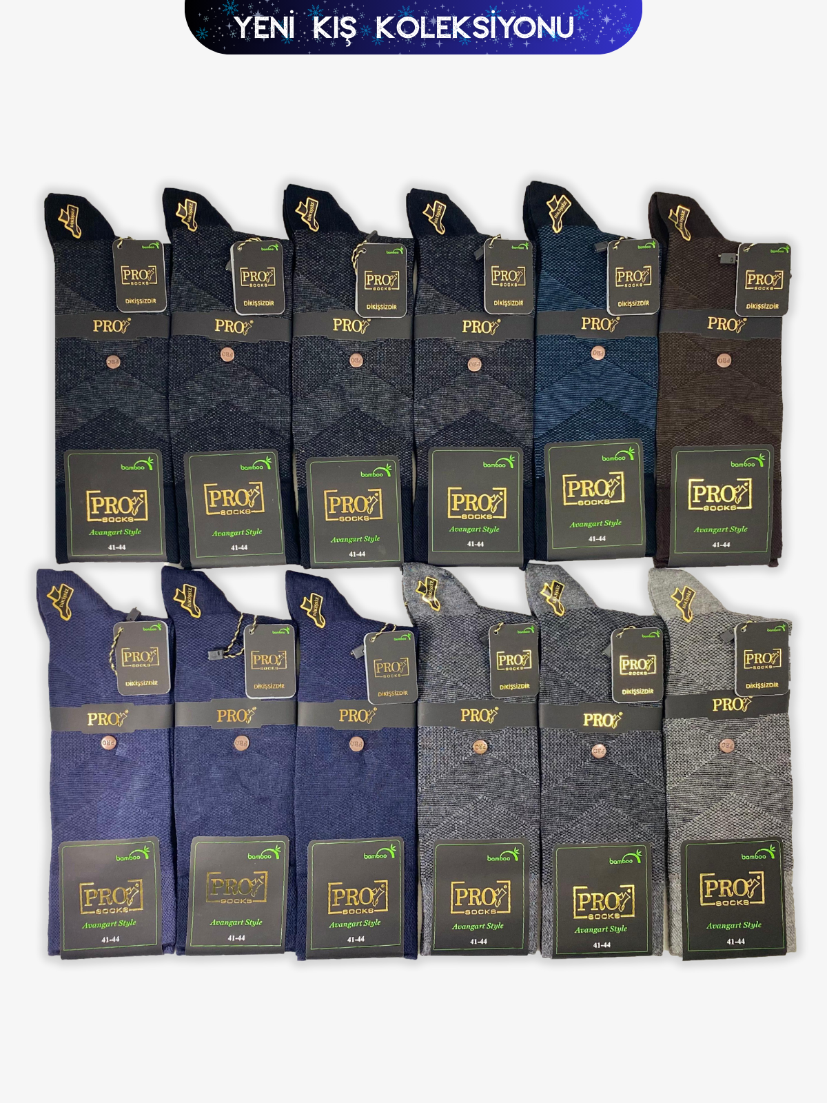 Voyvoda Bamboo Kışlık Soket Rahat Erkek 12li Çorap