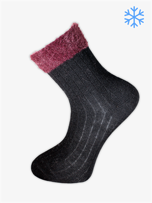 Begonya Lamswool Kışlık Soket Rahat Kadın 12li Çorap