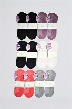 CANOPUS Bambu Kadın Sneaker Çorap 12li Rahat Günlük Çorap
