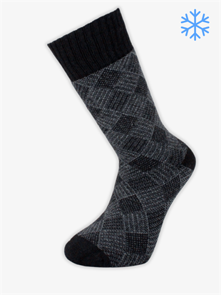 13905PRO FABRİKAEskimo Havlu Lamswool Kışlık Soket Rahat Erkek 12'li Çorap