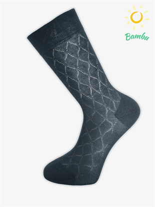 Kudüs Bamboo Yazlık Rahat Erkek  Çorabı 12li