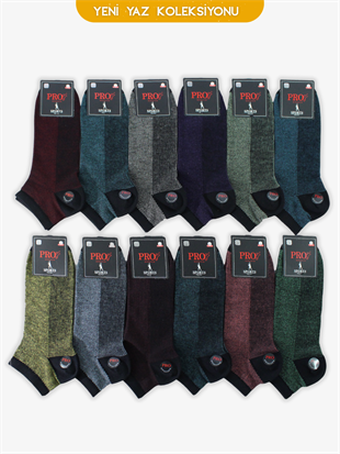 Lacost Penye Patik Yazlık Pamuklu Rahat Erkek Çorabı 12li