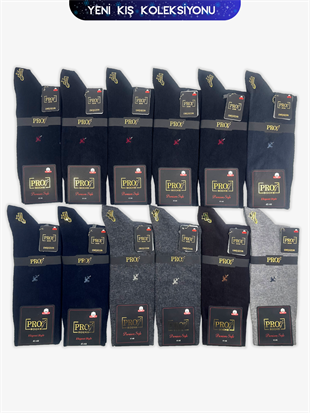 Petrus Compact Pamuk Kışlık Soket Rahat  Erkek 12li Çorap