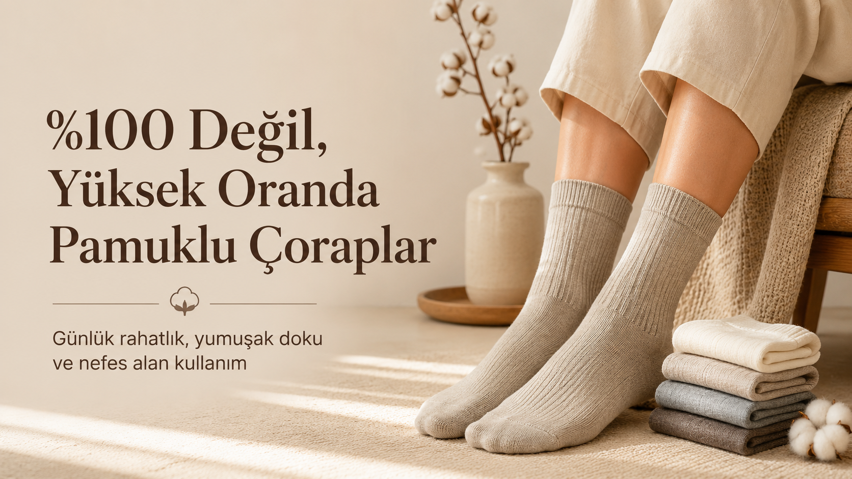 Pamuklu Çorap Nedir? Günlük Kullanım İçin Rahat ve Nefes Alan Çorap Seçimi