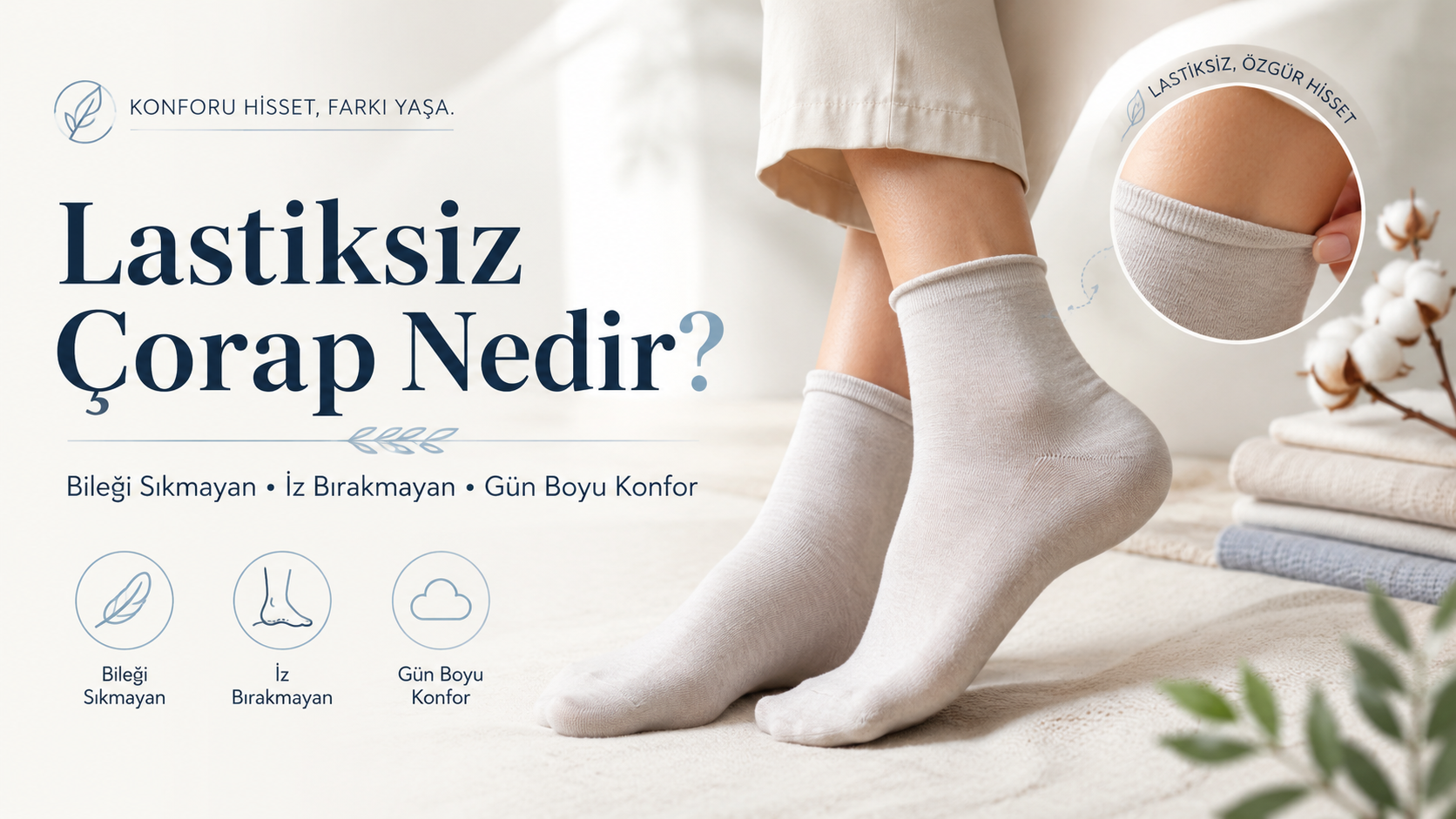 Lastiksiz Çorap Nedir? Bileği Sıkmayan ve İz Bırakmayan Çorap Rehberi