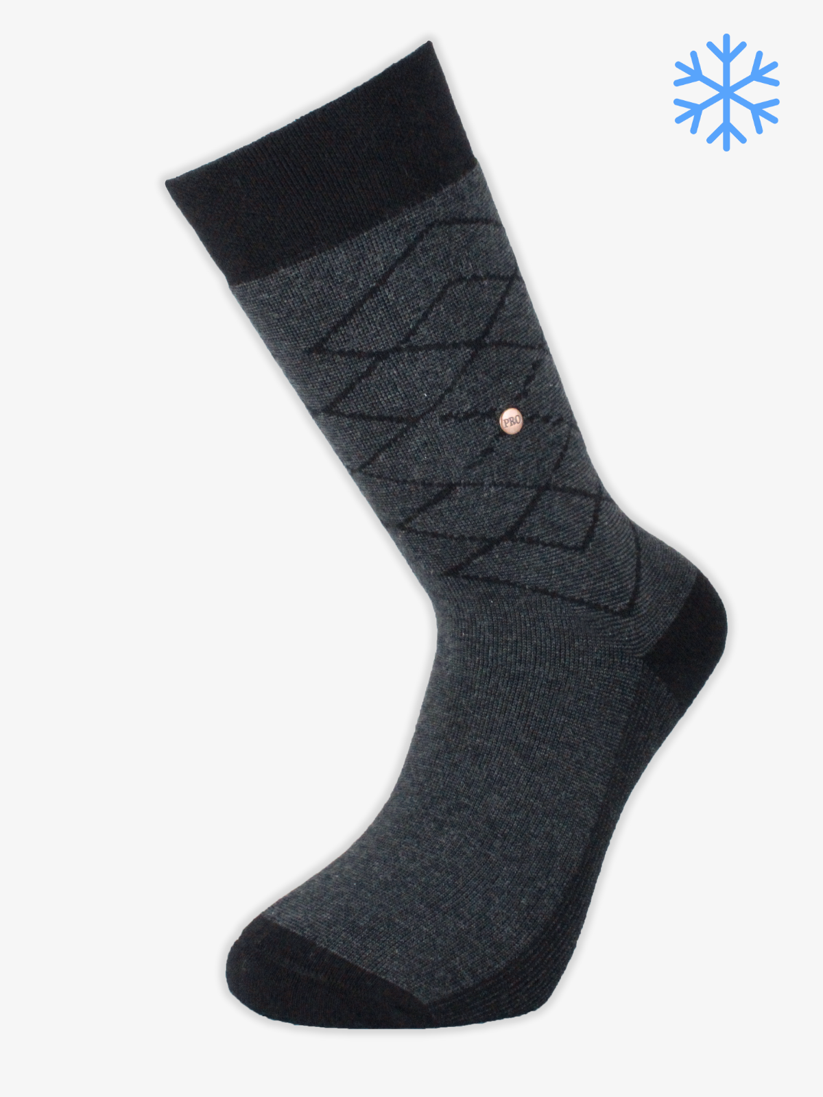 16611PRO FABRİKAAspendos Compact Pamuk Kışlık Soket Rahat  Erkek 12'li Çorap