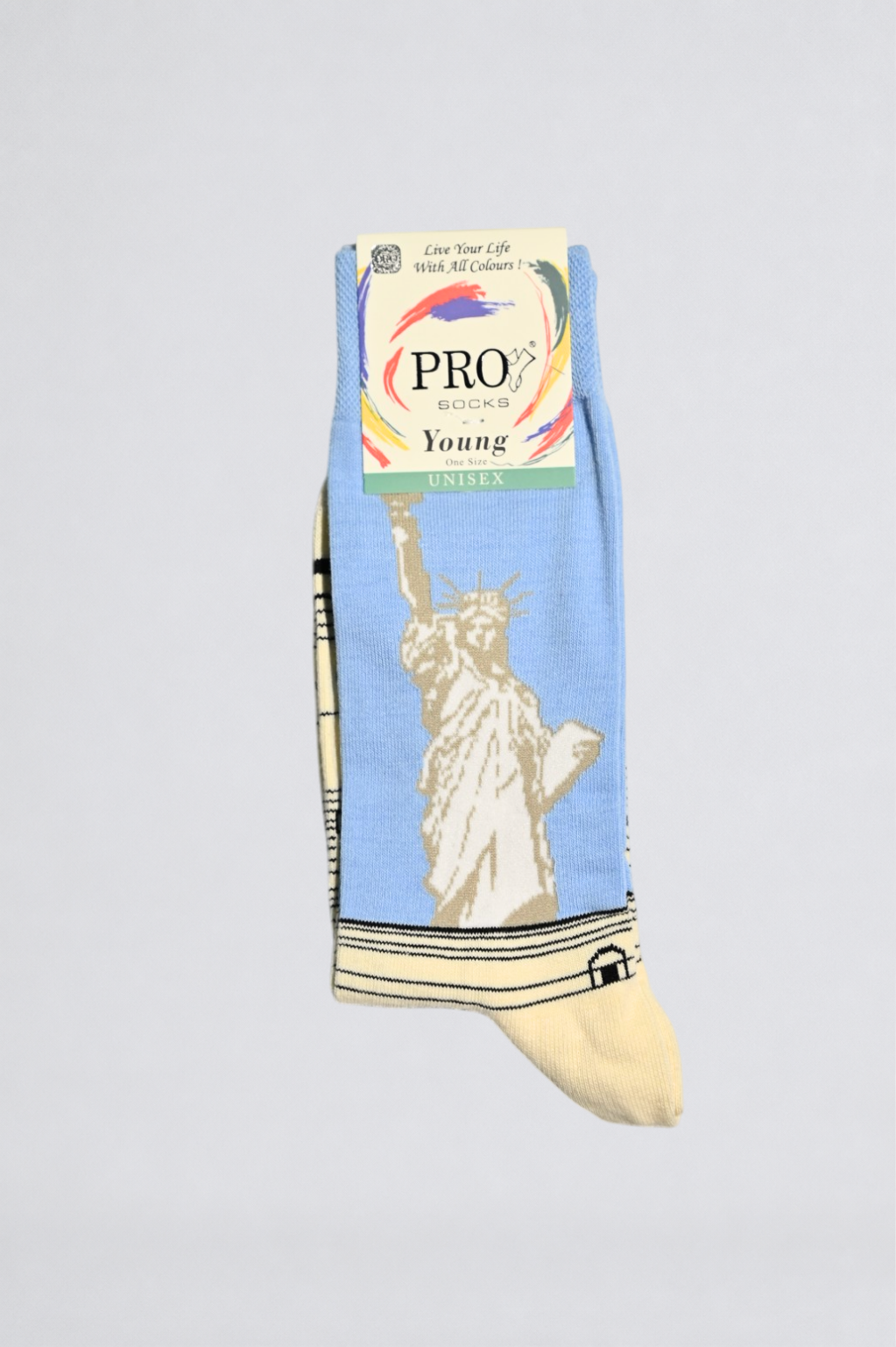 11022PRO FABRİKACity Unisex Pamuklu Çorap 12'li Renkli Desenli Günlük Çorap