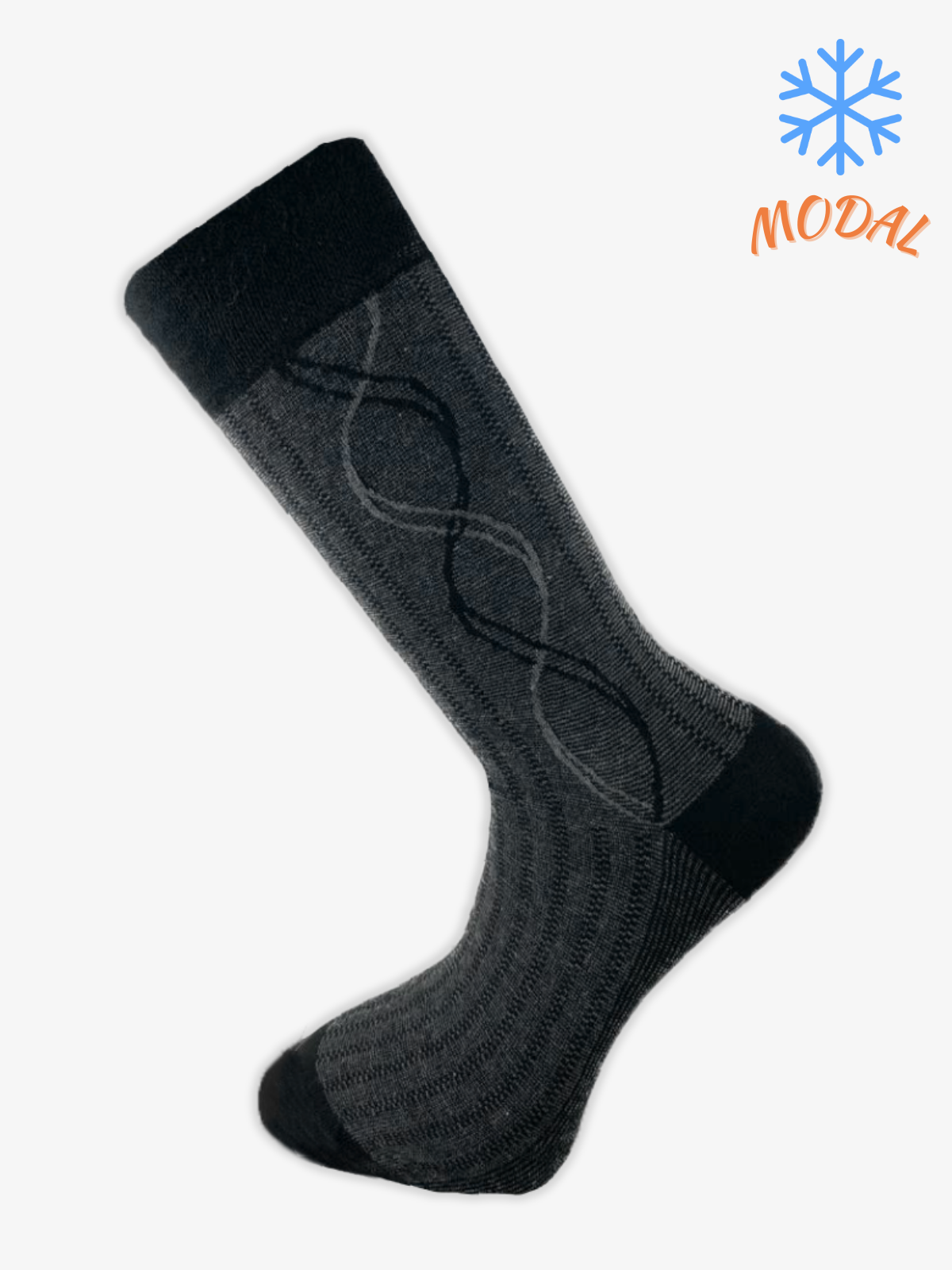 18652PRO FABRİKAIhlamur Modal Kışlık Soket Rahat Erkek 12'li Çorap