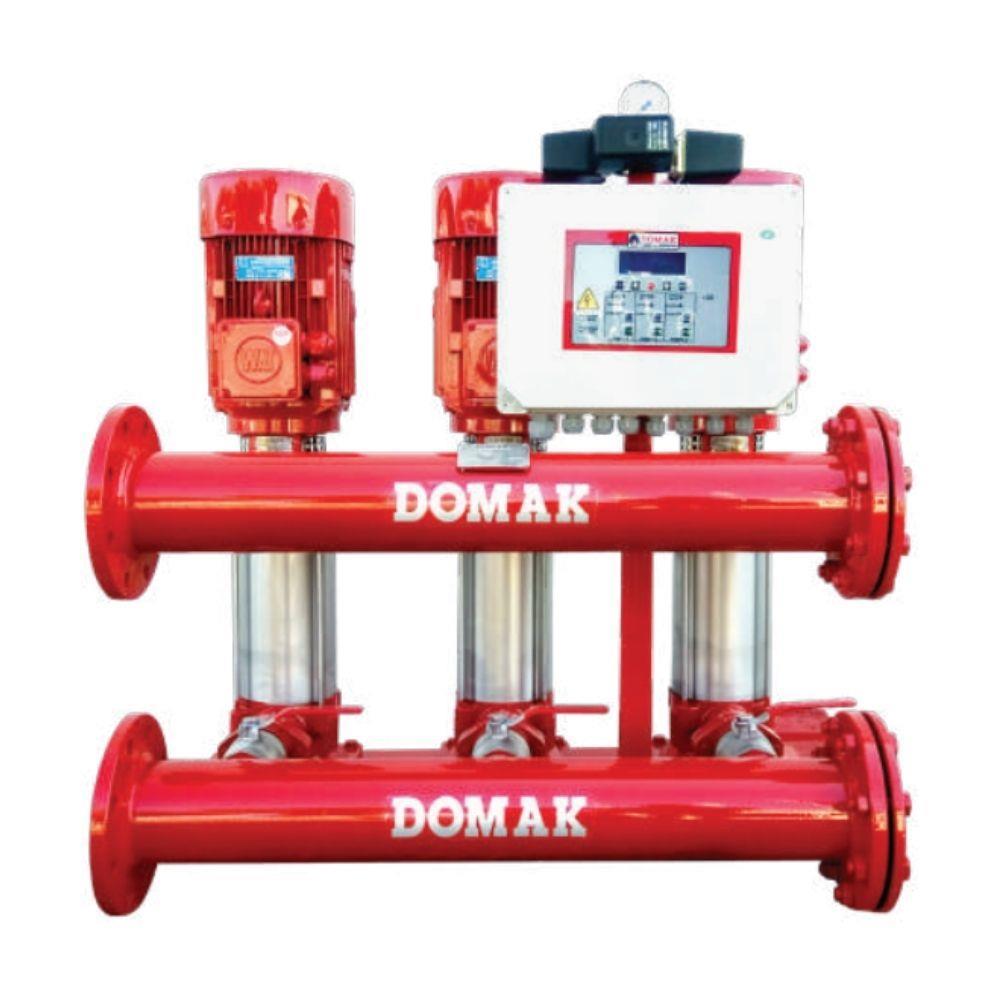 Domak 208-8 Tü - 3x4 HP - 2x8 m³ - 88 mSS Üç Pompalı Paket Hidrofor