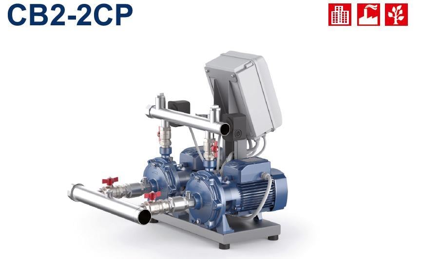pedrollo CB2 - 2CP 32 / 210A iki pompalı paket hidrofor