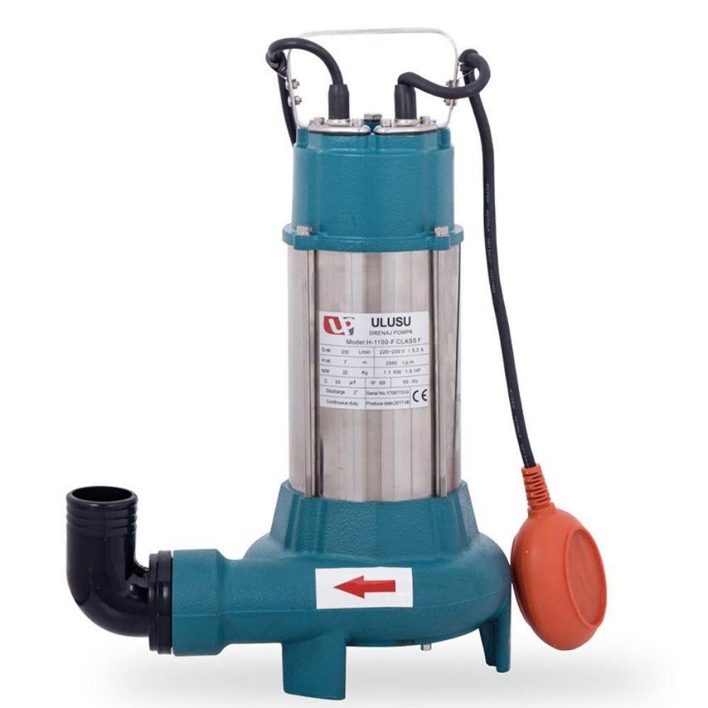 Ulusu H 1500 F Kirli Su Drenaj Dalgıç Pompa