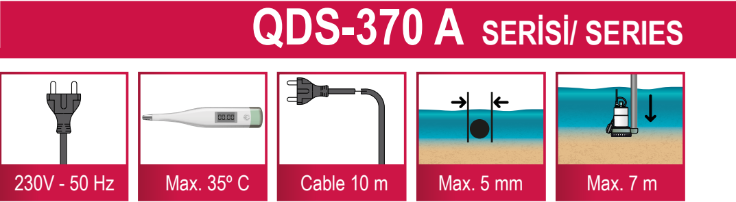 Ulusu QDS-370 A Pis Su Drenaj Dalgıç Pompa Görsel