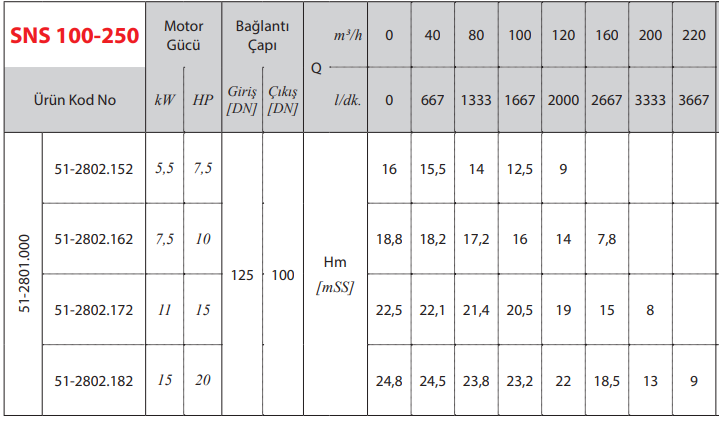 star pompa sns 100-250 monoblok santrifüj pompa