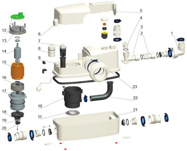 wc600 malzeme tablosu