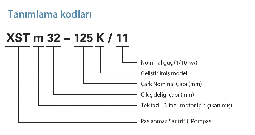 xst tanımlama kodları