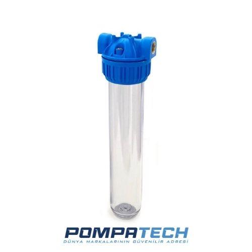 Aquafer 20'' Şeffaf Filtre Kabı