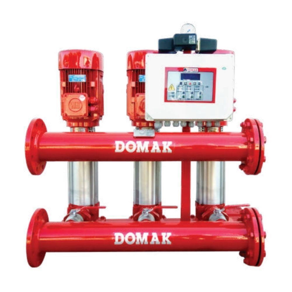 Domak 208-8 Tü - 3x4 HP - 2x8 m³ - 88 mSS Üç Pompalı Paket Hidrofor
