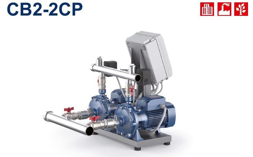 pedrollo CB2 - 2CP 40 / 180A iki pompalı paket hidrofor