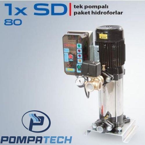 STAR 1 SD 80/8 M 1.5 HP 380V DİK MİLLİ TEK POMPALI SESSİZ HİDROFOR