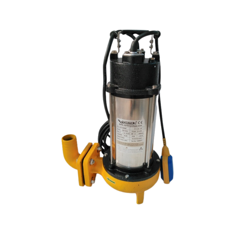Vortex CUT 1500 AF M-T Süper Öğütücülü Foseptik Parçalayıcılı Dalgıç Pompa