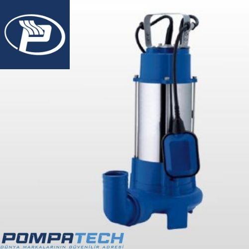 Winpo V 1300 D (F) Flatörlü Bıçaklı Foseptik Drenaj Dalgıç Pompa 14mss 27m³/h Monofaze(220V)