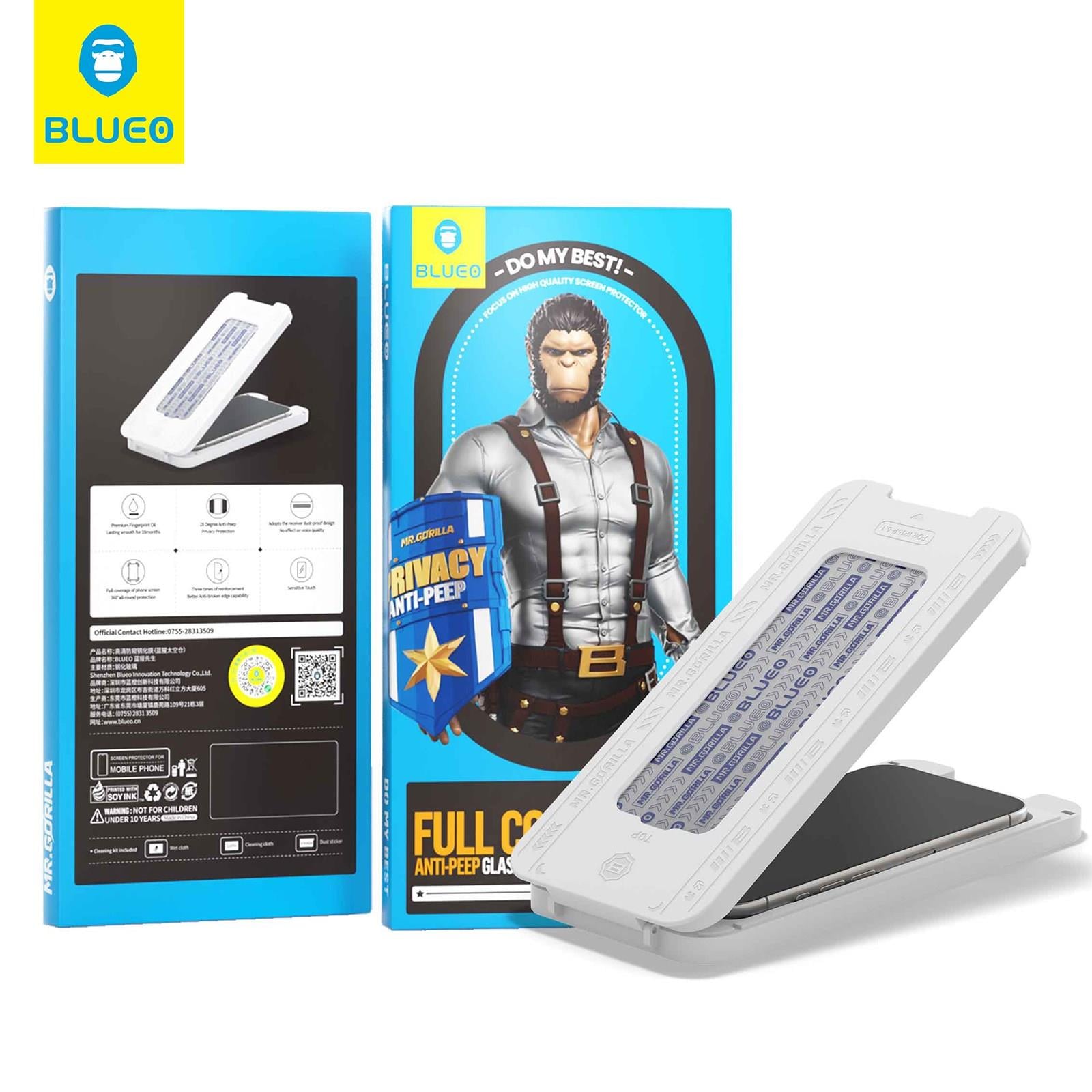 Anti-Peep Privacy iPhone 15 Pro Max Uyumlu Göz Yormayan Uygulama Aparatlı Hayalet Cam Ekran Koruyucu