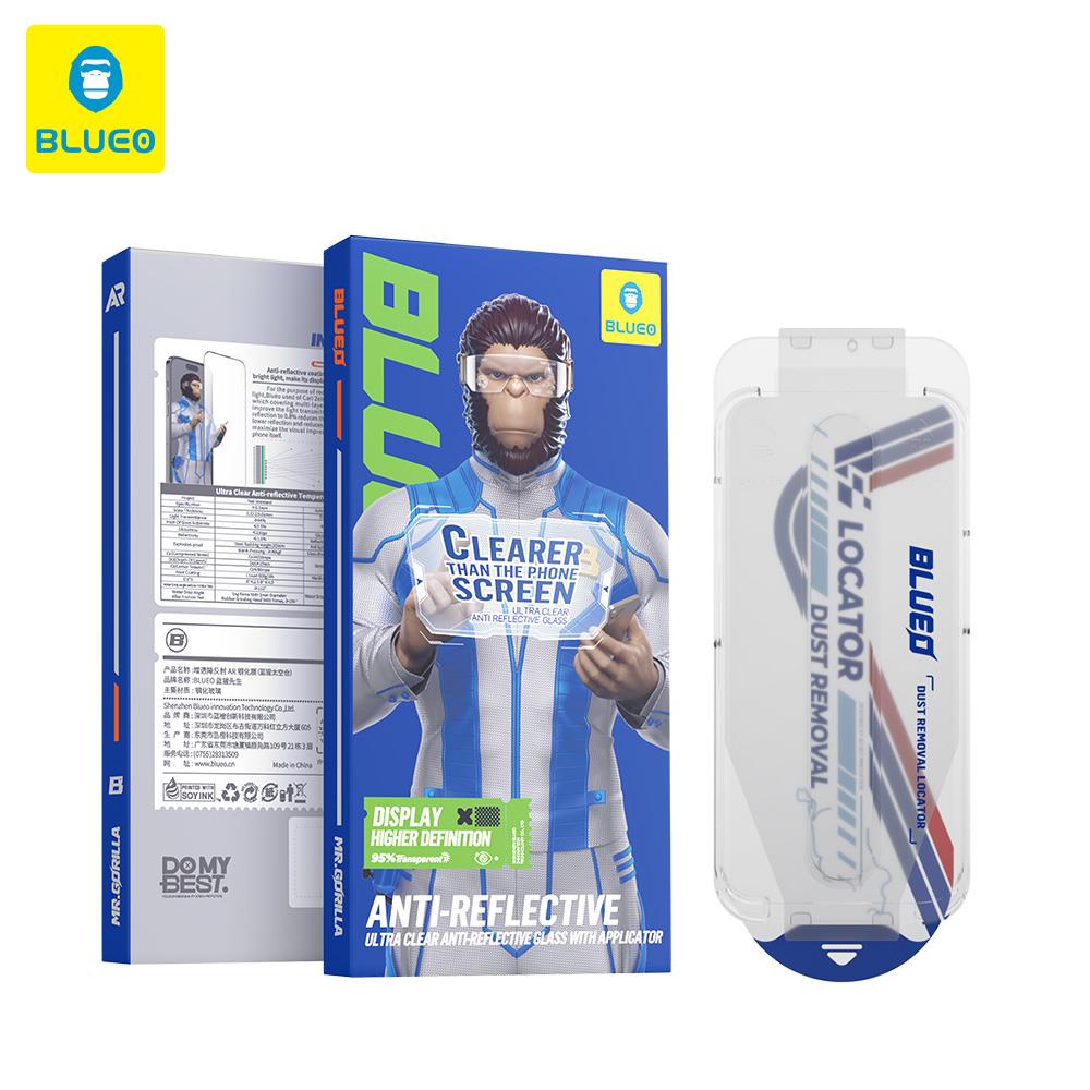 Blueo Anti-Reflective iPhone 17 Pro Max Uyumlu Uygulama Aparatlı Ekrandan Bile Daha Net Cam Ekran Koruyucu