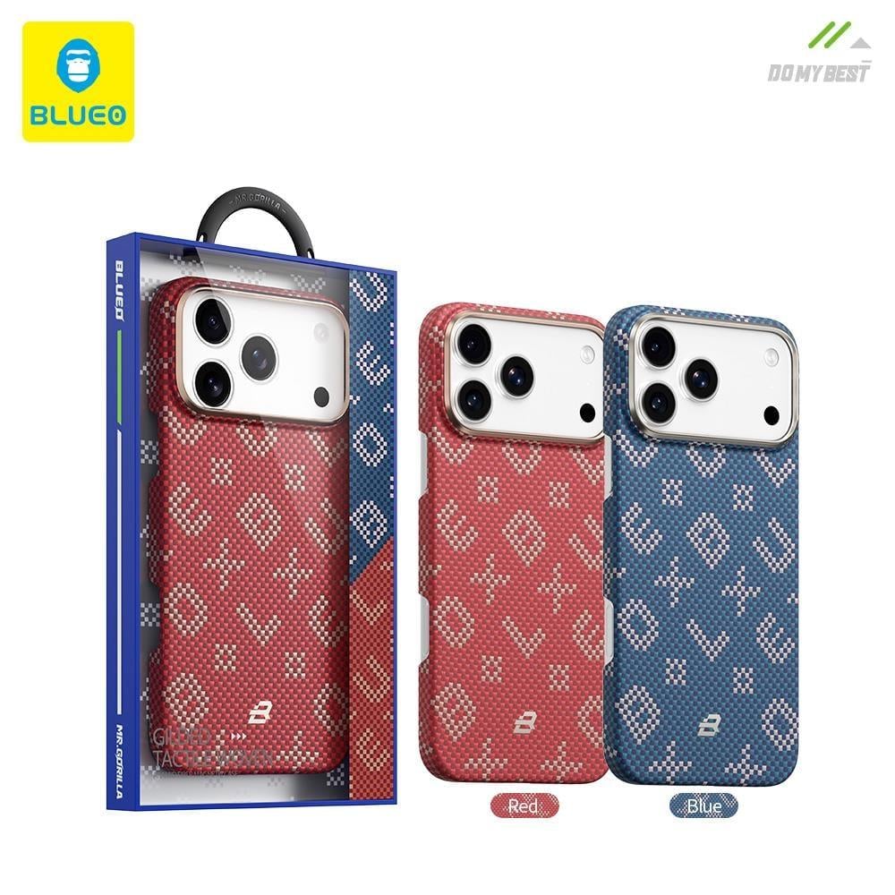 Blueo iPhone 17 Pro Max Uyumlu MagSafe Özellikli Suya Çizilmeye Dayanıklı Gilded Fiber Kılıf
