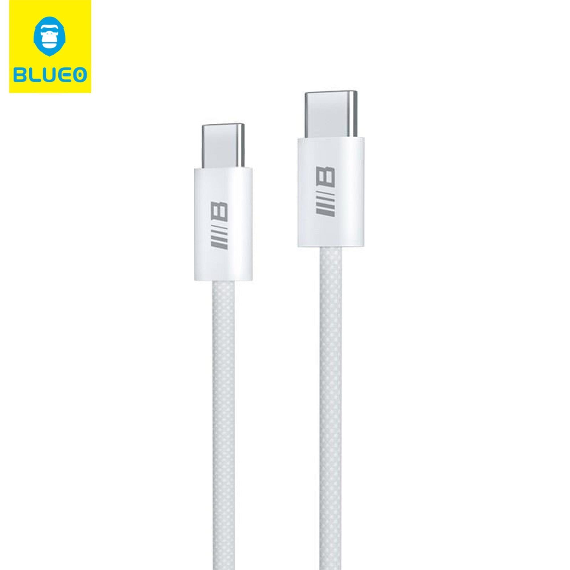 Blueo Örgülü USB-C / TYPE-C to USB-C / TYPE-C PD Hızlı Şarj ve Data Kablosu 1.2 Metre