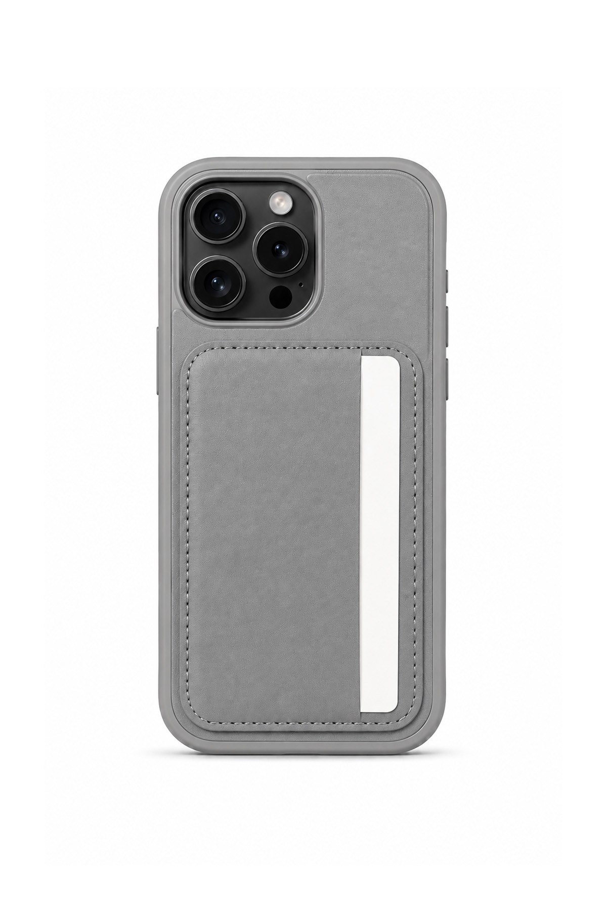 Cardx iPhone 16 Pro Max Uyumlu Vegan Deri Kartlıklı Kamera Korumalı Kılıf
