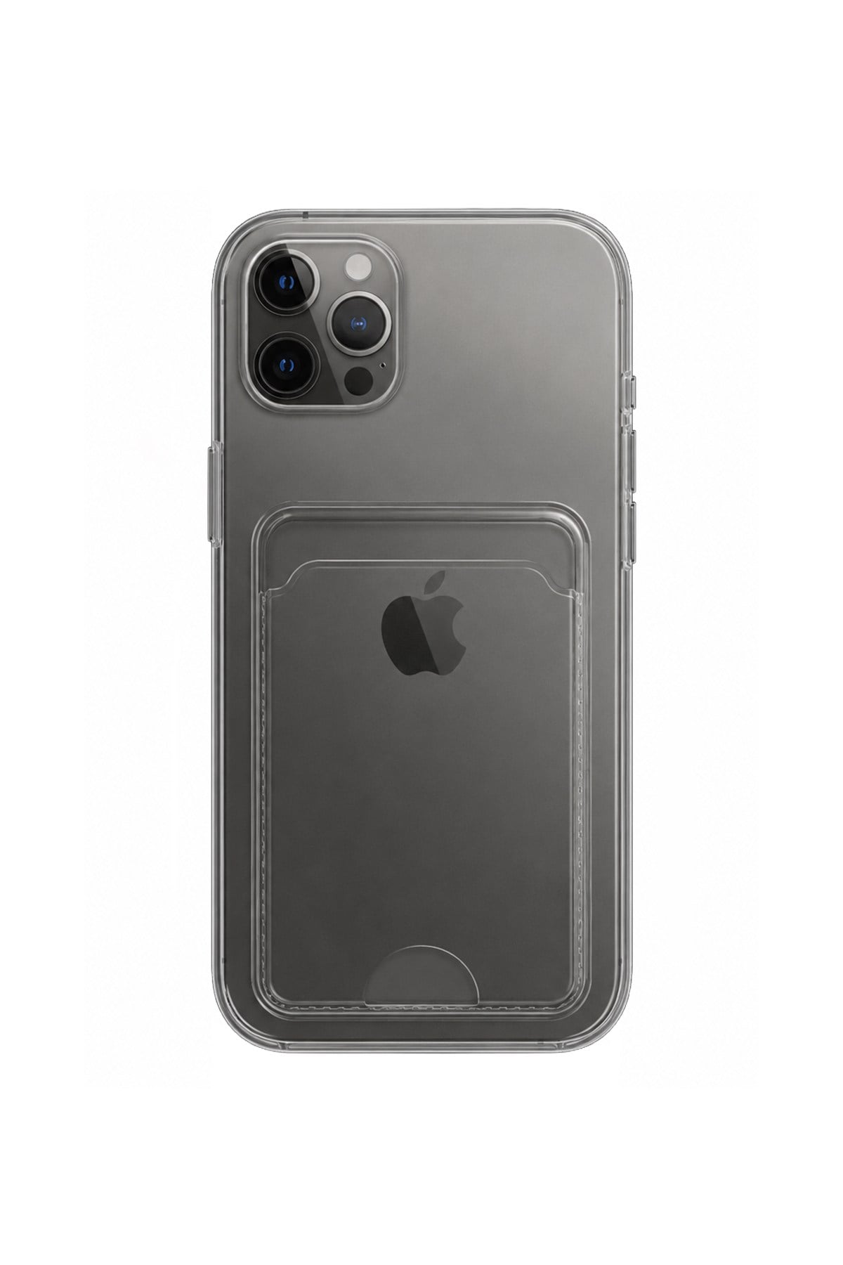 iPhone 12 Pro Uyumlu Kartlık Detaylı Silikon Kılıf | Yuki Serisi