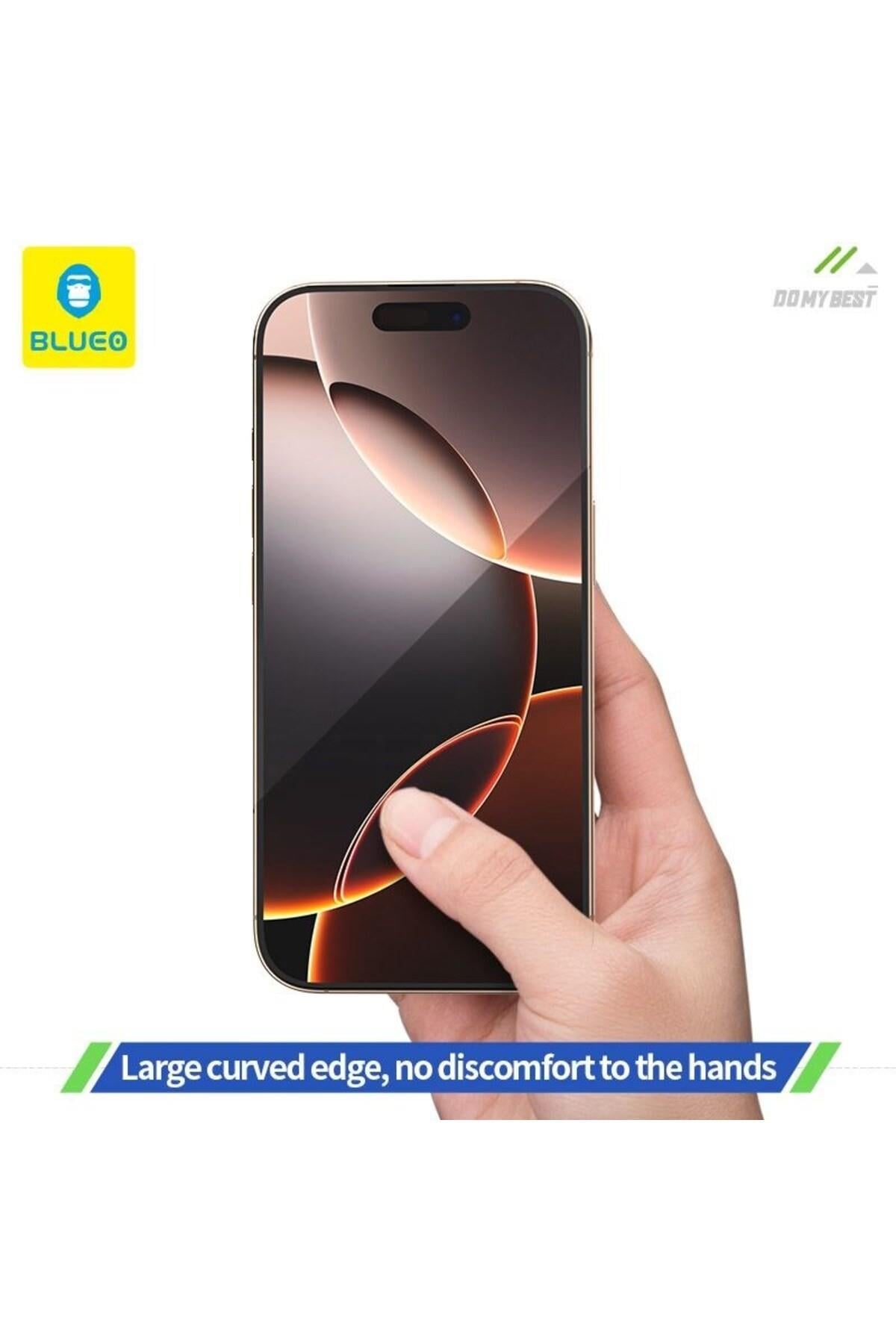 iPhone 15 Pro Max Uyumlu Uygulama Aparatlı Ekranı Tam Kaplayan HD Netlikte Cam Ekran Koruyucu
