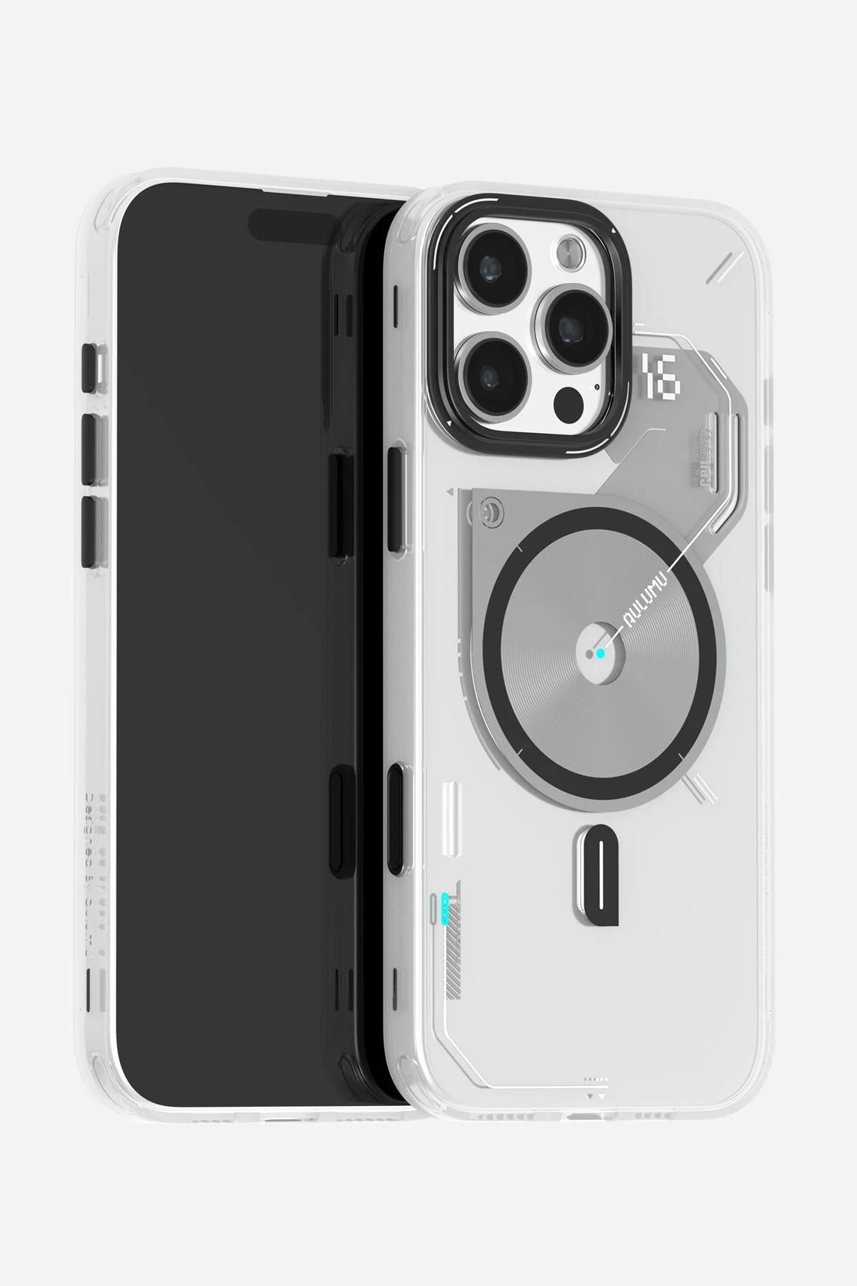 iPhone 16 Pro Max Uyumlu Karanlıkta Hafif Parıldayan MagSafe Özellikli A16 Frosted Kılıf