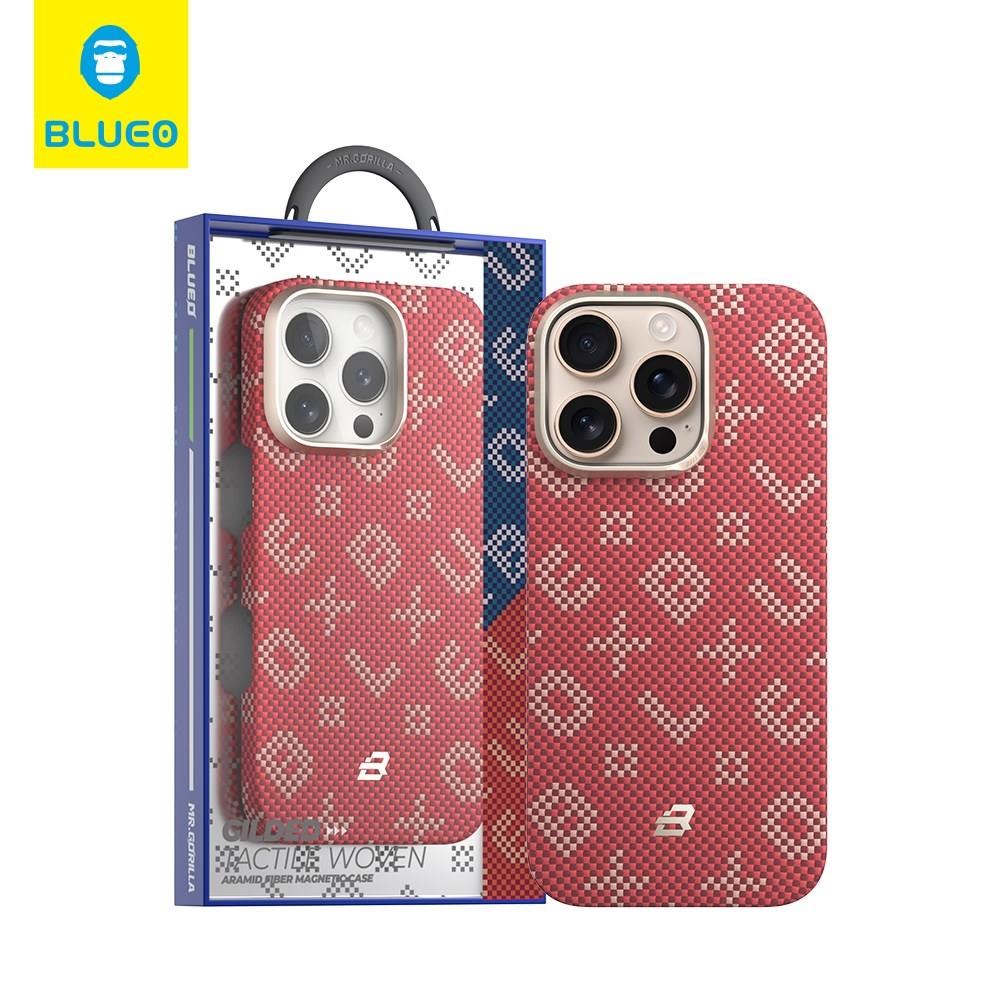 iPhone 16 Pro Uyumlu MagSafe Özellikli Orijinal Karbon Gilded Tactile Aramid Fiber İnce Slim Kılıf