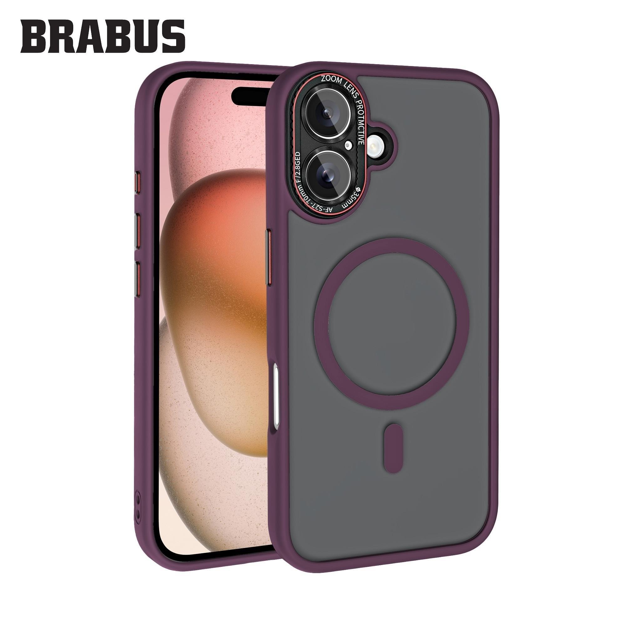 iPhone 16 Uyumlu Anti-Shock MagSafe Kamera Lens Korumalı Buzlu Kenarları Yumuşak Sonic Silikon Kılıf