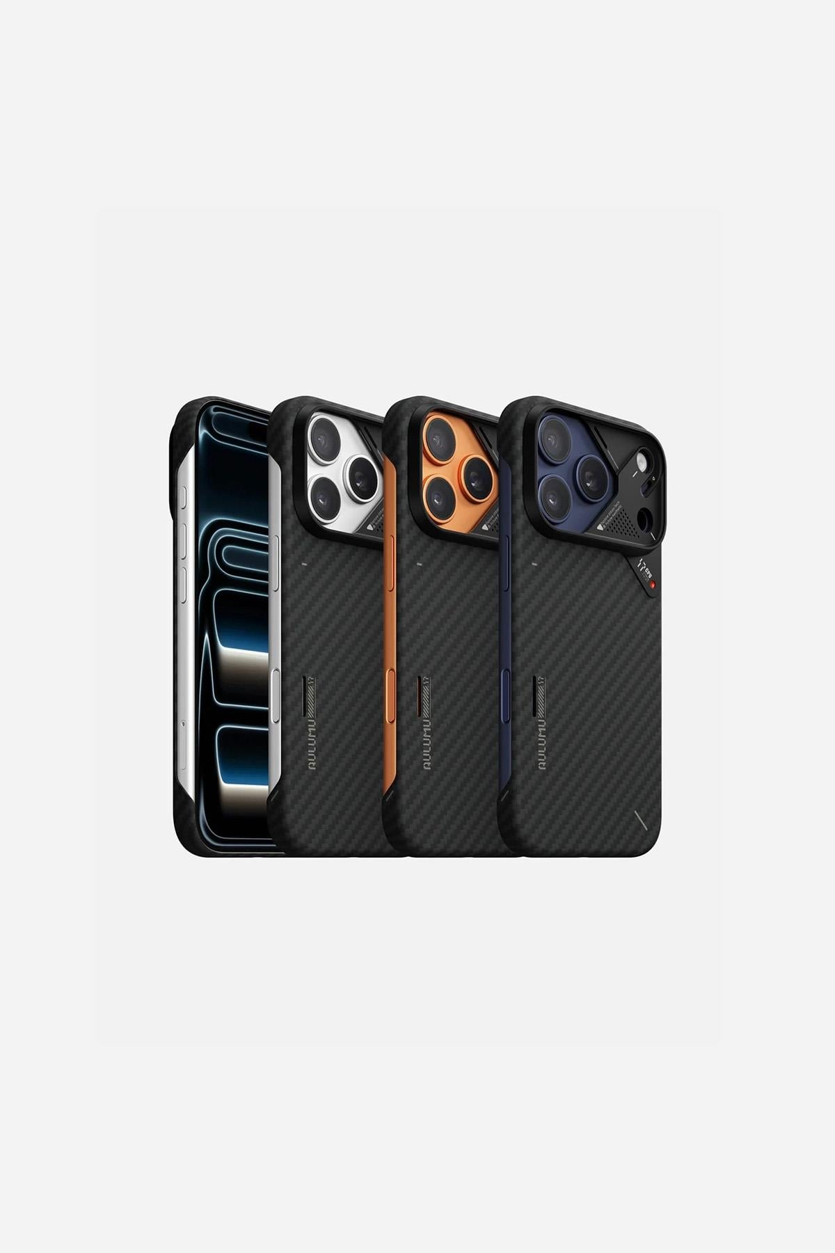 iPhone 17 Pro Uyumlu Ultra Slim MagSafe Destekli Isı Dağıtıcı Aramid Fiber Kılıf (A17)