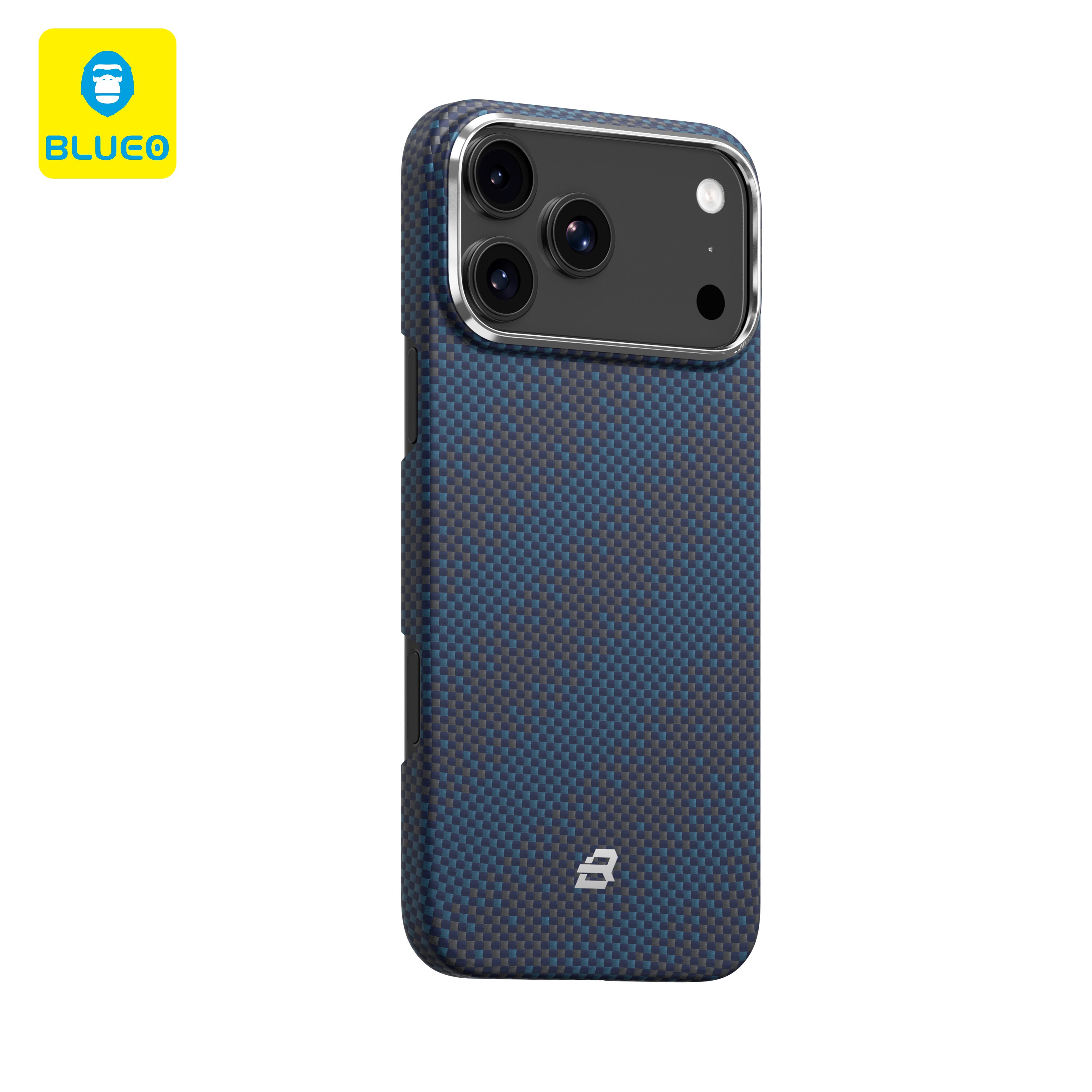 Mr. Gorilla iPhone 16 Pro Max Uyumlu MagSafe Karbon Fiber Görünümlü Lüks Dokuma Darbe Emici Kılıf