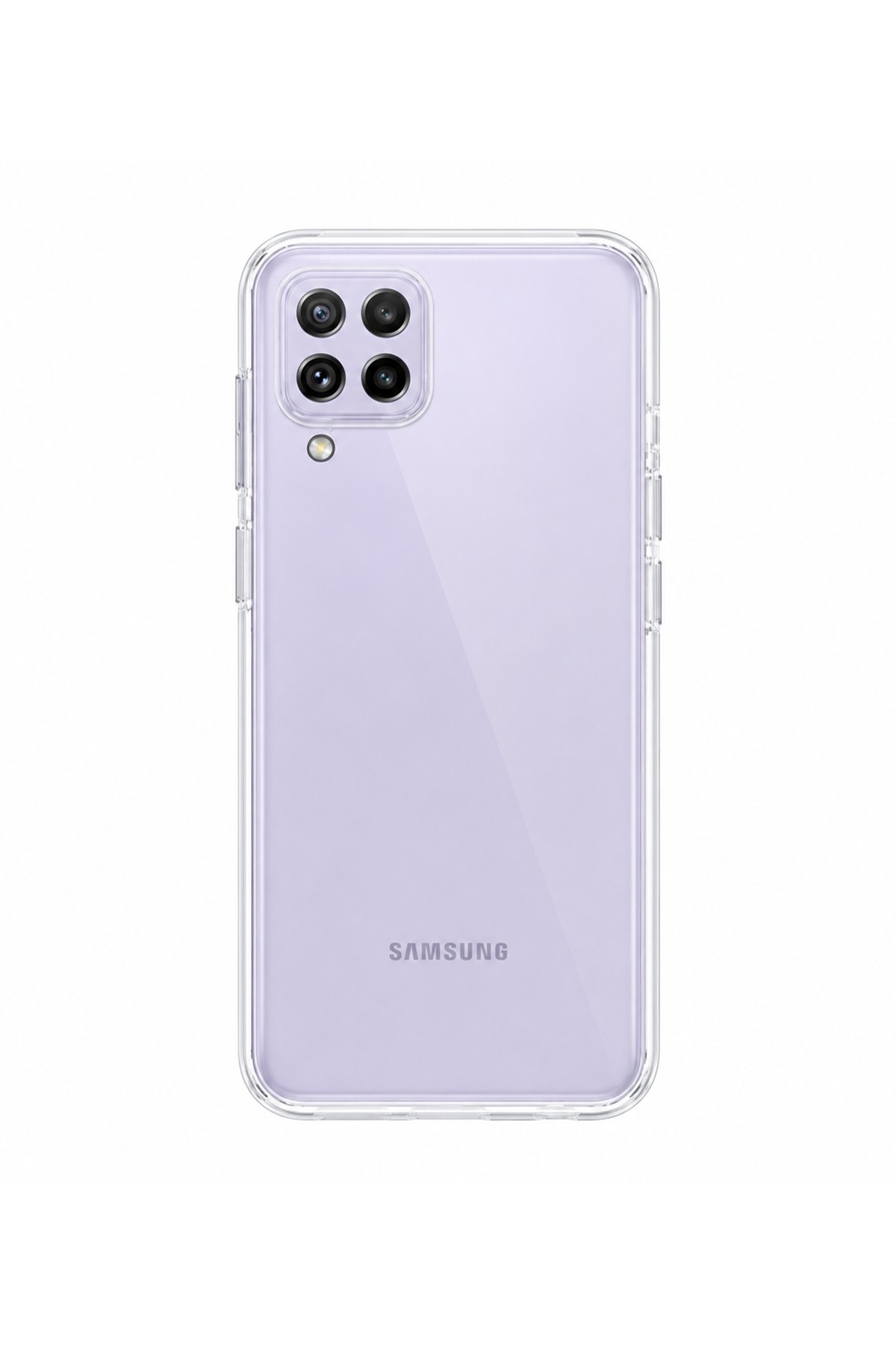 Samsung A22 Uyumlu Kartlık Detaylı Şeffaf Silikon Kılıf | Yuki Serisi