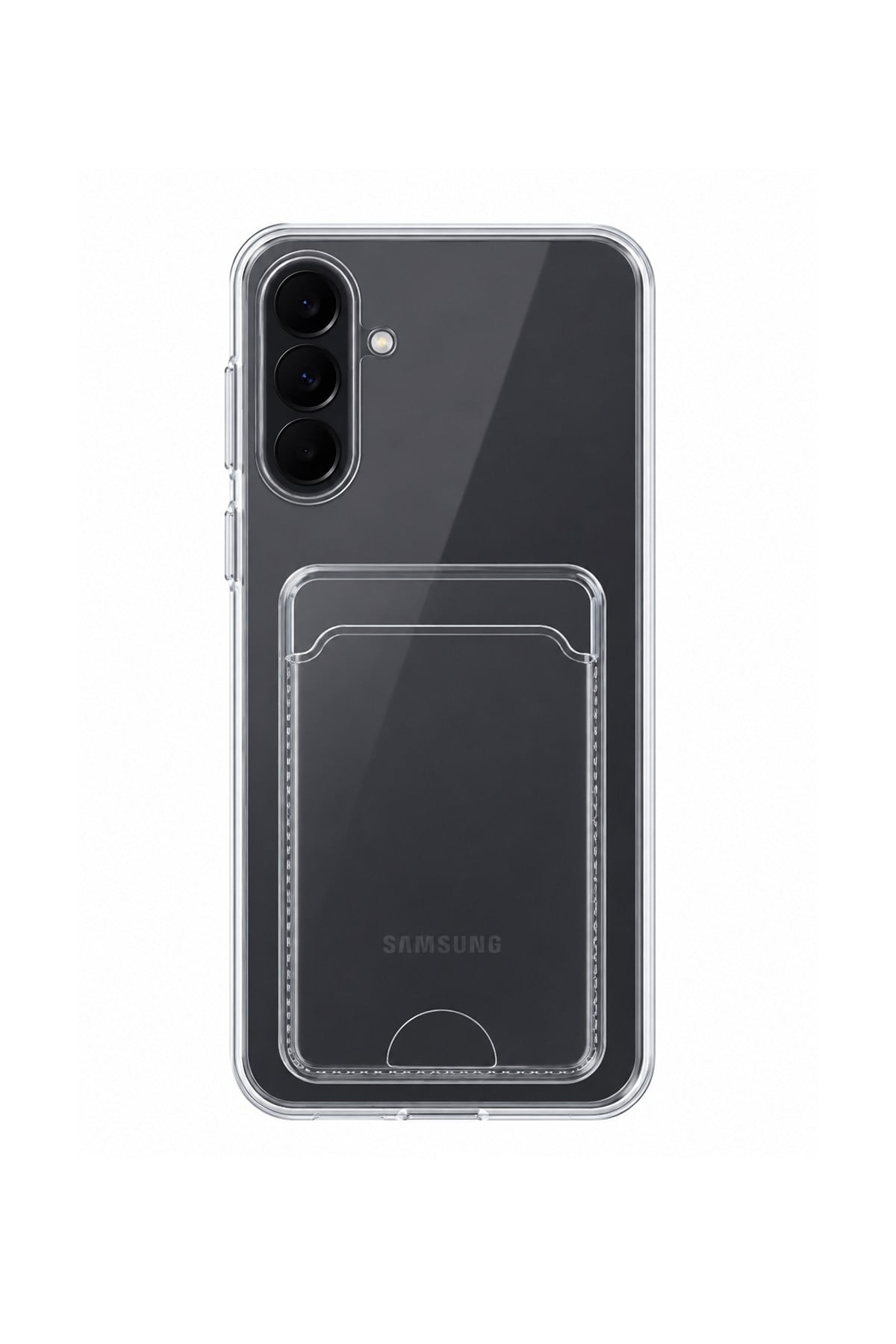 Samsung A37 Uyumlu Kartlık Detaylı Şeffaf Silikon Kılıf | Yuki Serisi