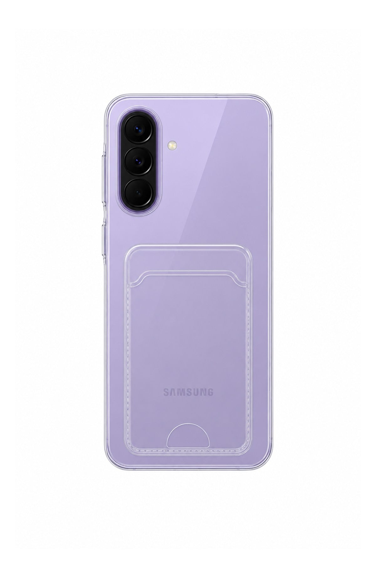 Samsung A57 Uyumlu Kartlık Detaylı Şeffaf Silikon Kılıf | Yuki Serisi