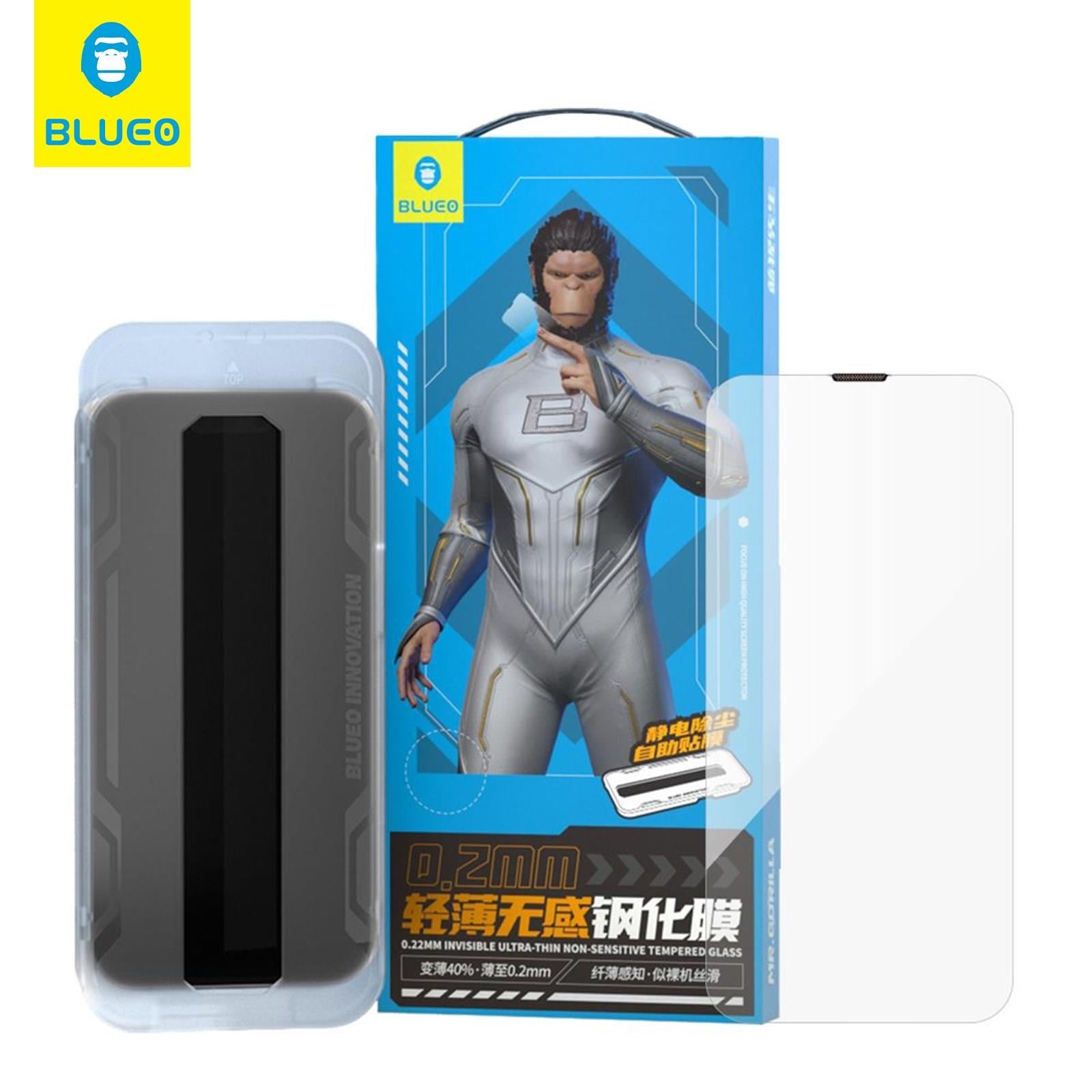 0.2 MM Ultra-Thin iPhone 14 Plus Uyumlu Uygulama Aparatlı ince Yüksek Hassasiyetli Ekran Koruyucu