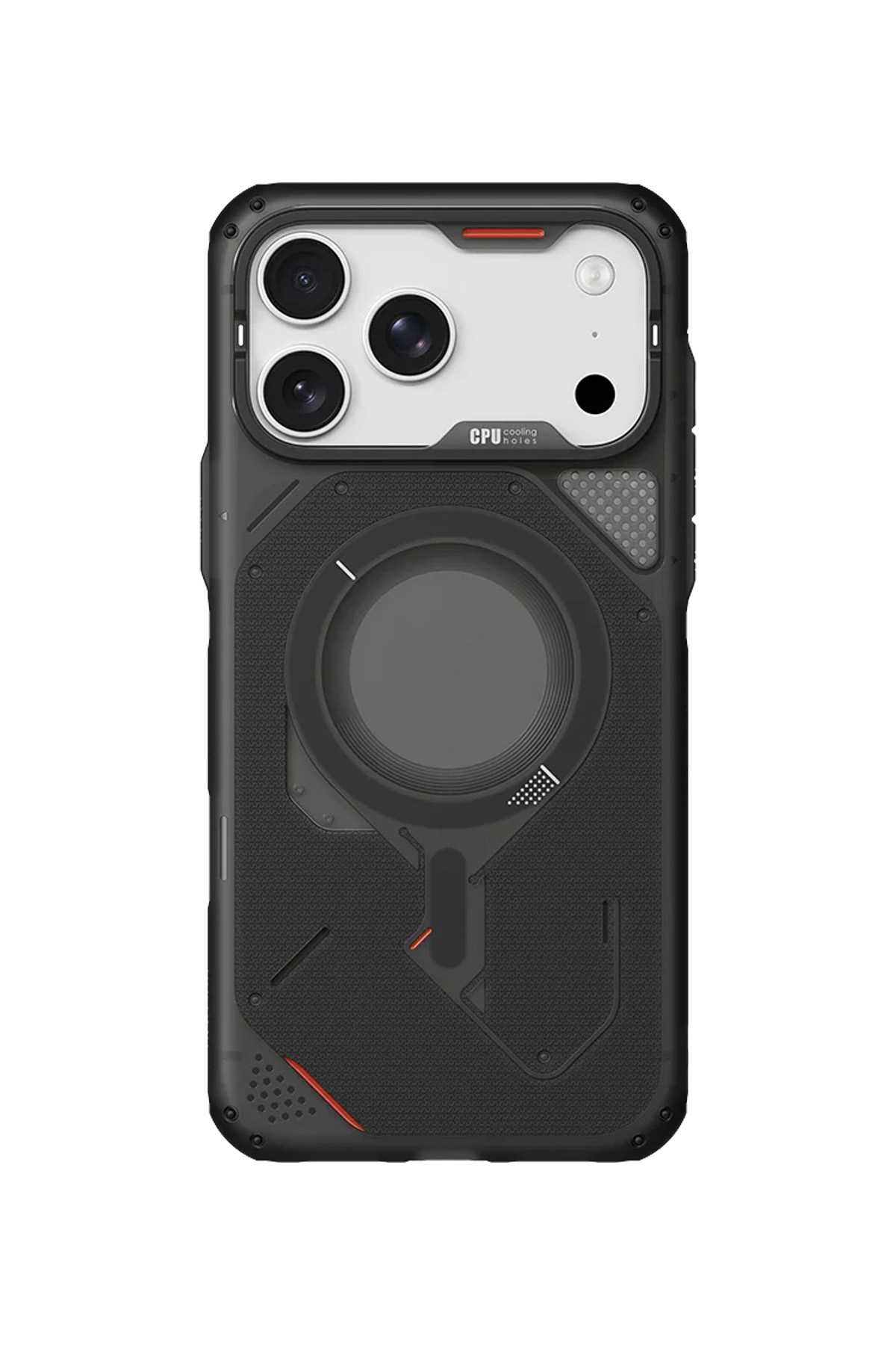 A18 Rugged iPhone 18 Pro Max Uyumlu MagSafe Darbe Emici Tam Koruma Zırh Kılıf | Soğutma Kanallı