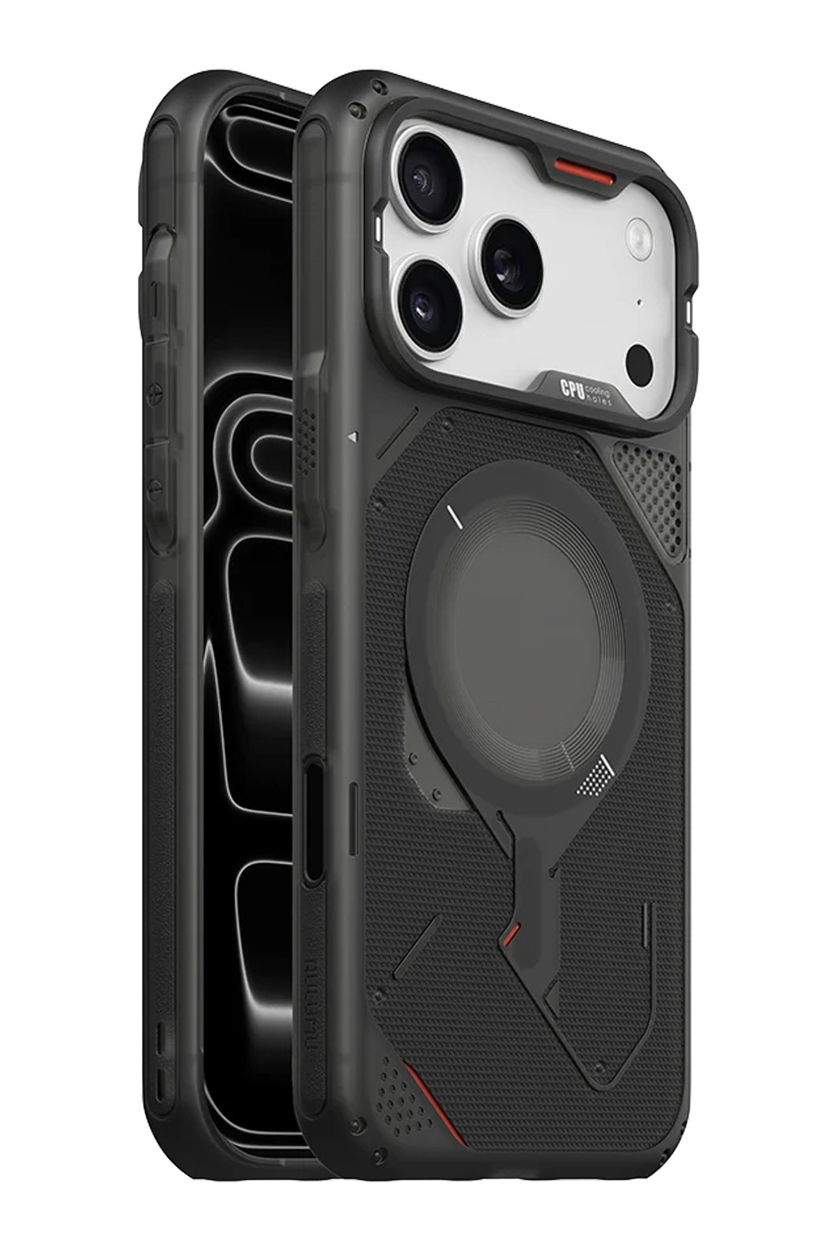 A18 Rugged iPhone 18 Pro Uyumlu MagSafe Darbe Emici Tam Koruma Zırh Kılıf | Soğutma Kanallı