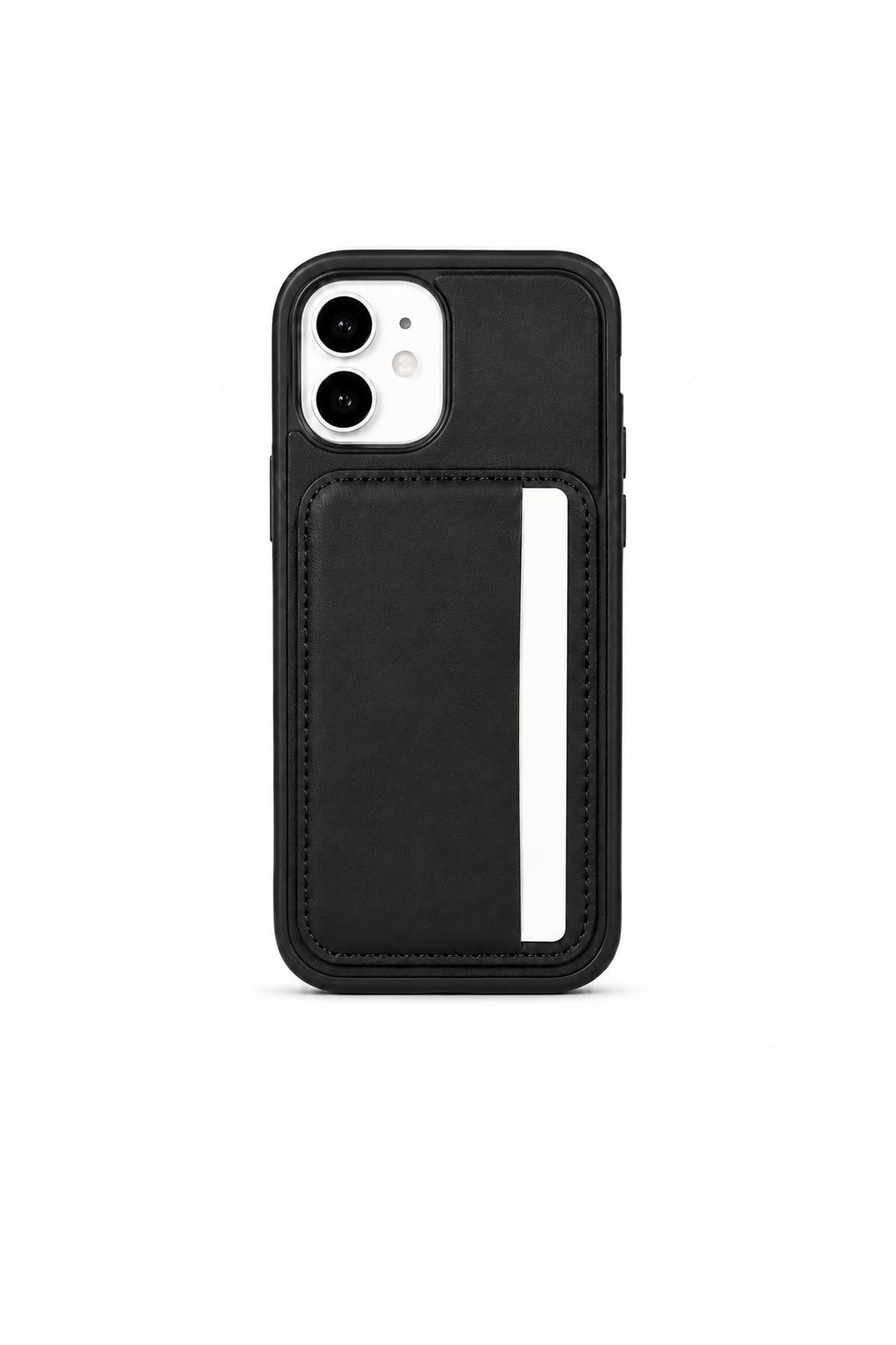 Cardx iPhone 11 Uyumlu Vegan Deri Kartlıklı Kamera Korumalı Kılıf
