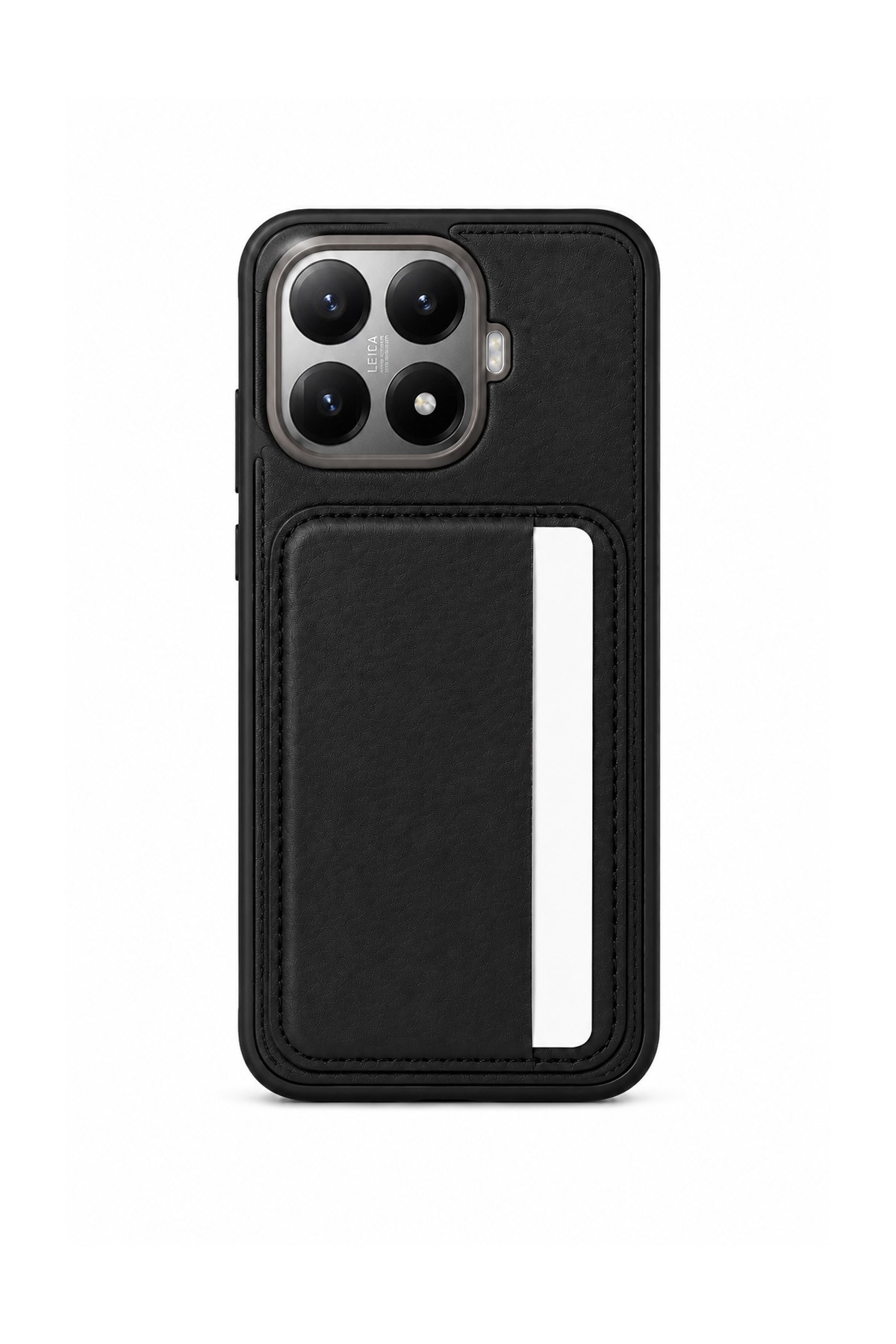 Cardx Mi 15T Pro Uyumlu Vegan Deri Kartlıklı Kamera Korumalı Kılıf