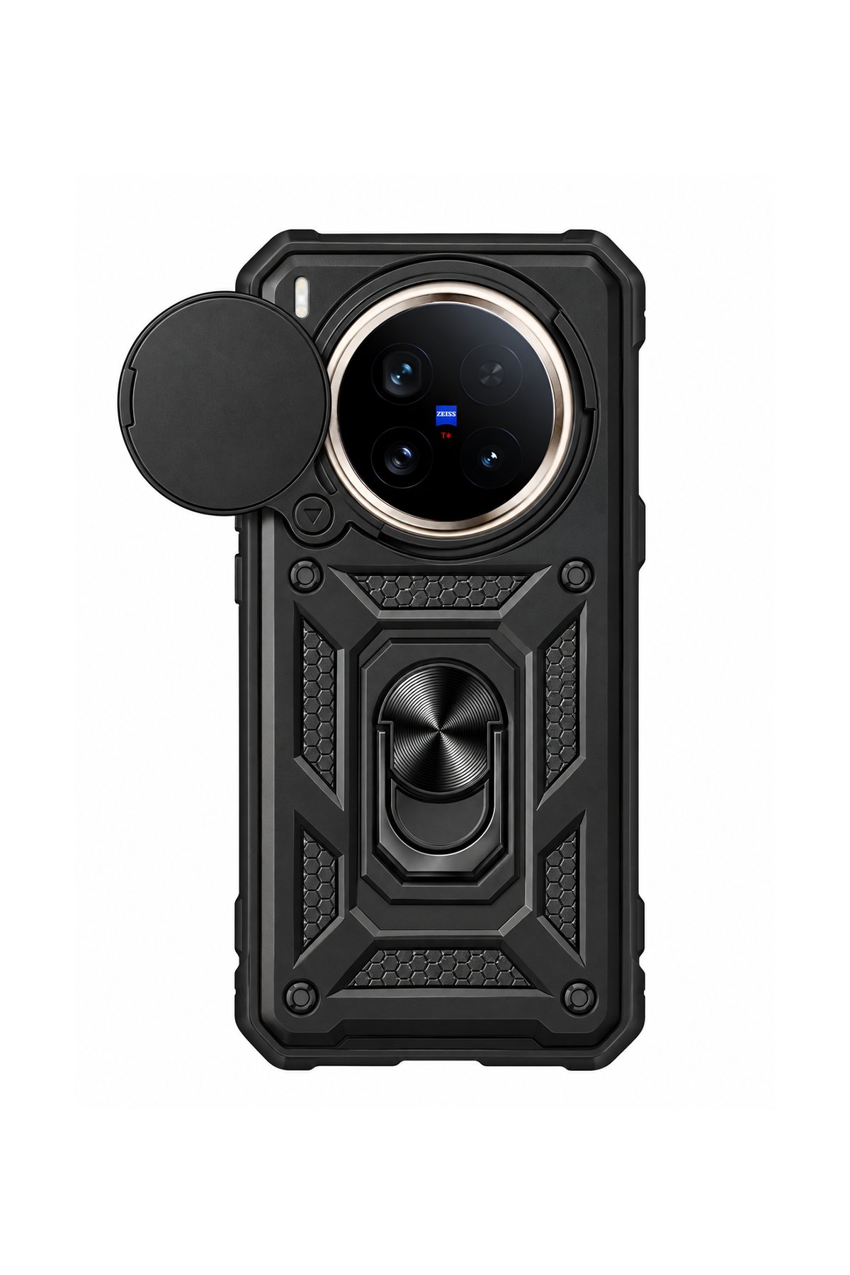 Glide Serisi Sürgülü Kamera Korumalı ve Yüzük Standlı Vivo X300 Uyumlu Kılıf