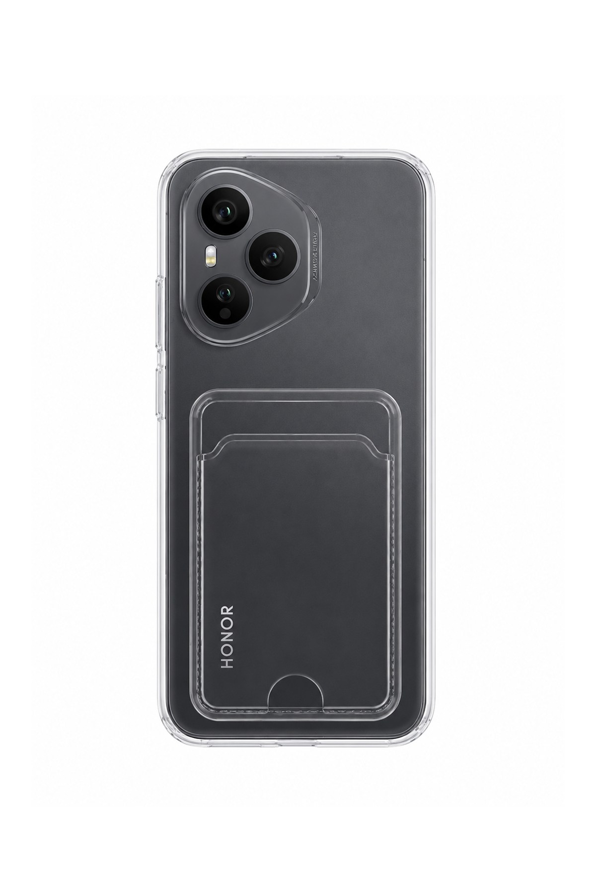 Honor 400 Pro Uyumlu Kartlık Detaylı Şeffaf Silikon Kılıf | Yuki Serisi